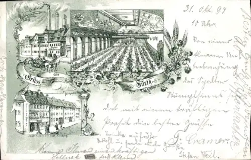 Litho Fürth in Mittelfranken Bayern, Fabrik, Halle