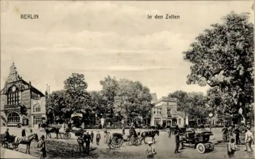 Ak Berlin Tiergarten, In den Zelten, Kaiser Wilhelm Zelt, Straßenansicht