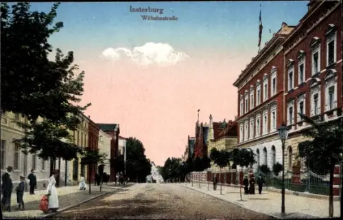 Ak Tschernjachowsk Insterburg Ostpreußen, Wilhelmstraße