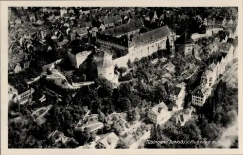 Ak Tübingen am Neckar, Schloss Hohentübingen, Fliegeraufnahme
