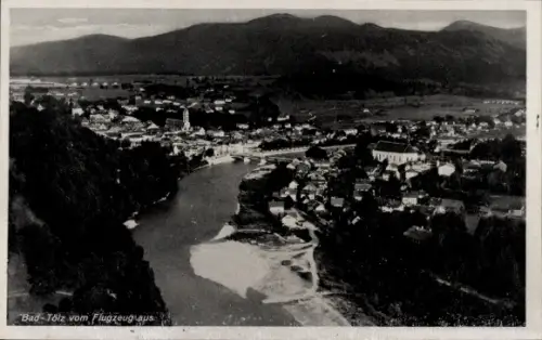 Ak Bad Tölz in Oberbayern, Fliegeraufnahme