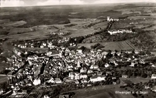 Ak Ellwangen an der Jagst Württemberg,  Gesamtansicht