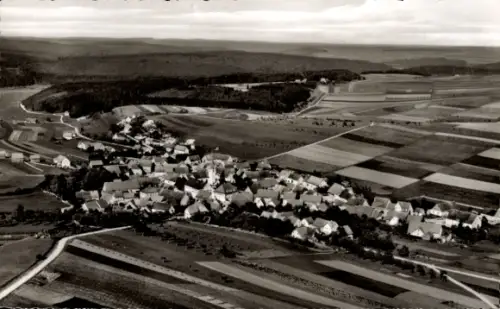 Ak Riedöschingen Blumberg am Schwarzwald, Fliegeraufnahme