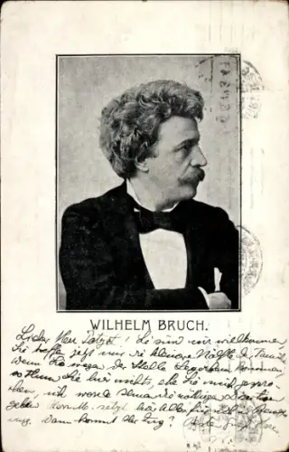 Ak Wilhelm Bruch, deutscher Dirigent, Kapellmeister und Komponist, Portrait im Profil