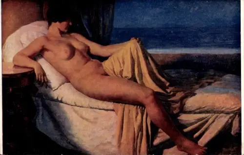 Künstler Ak Laurens, P. A., Didon, Frauenakt, nackte Frau auf einem Bett, Salon de Paris