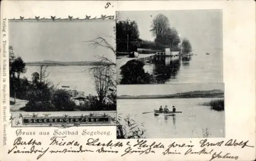 Ak Bad Segeberg in Schleswig Holstein, Segeberger See, Bootsanleger
