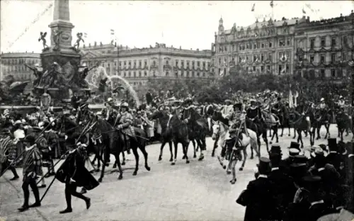 Ak Leipzig, Universitäts-Jubelfeier 1909, historischer Festzug