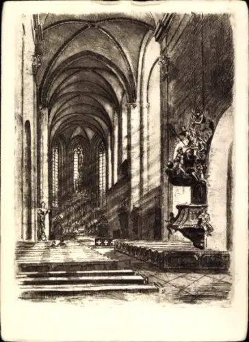 Künstler Ak Stech, K., České Budějovice Budweis Südböhmen, Kloster