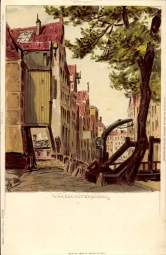 Künstler Litho Biese, C., Hamburg, Wandbereiterbrook
