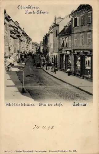 Ak Colmar Kolmar Elsass Haut Rhin, Schlüsselstraße