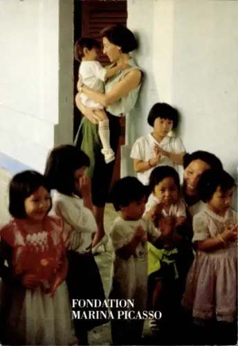 Ak Fondation Marina Picasso, Enkelin von Pablo Picasso, Kinderheim bei Ho Chi Minh Stadt in Vietnam