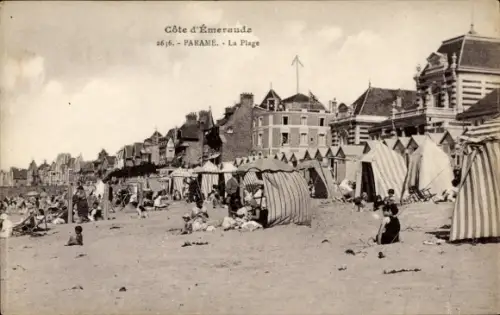 Ak Paramé Saint Malo Ille et Vilaine, Strandleben