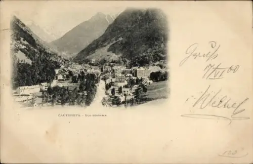 Ak Cauterets Hautes Pyrénées ,  Gesamtansicht