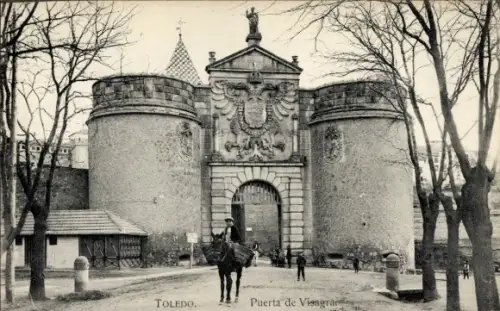 Ak Toledo Kastilien La Mancha Spanien,  Puerta de Visagra