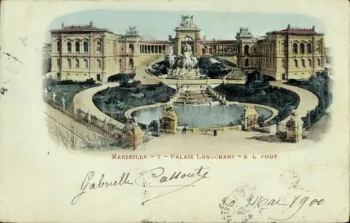 CPA Marseille Bouches-du-Rhône, Palais Longchamp