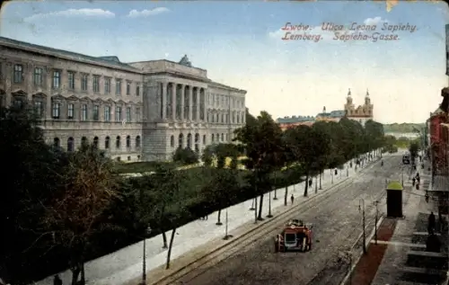 Ak Lwów Lemberg Ukraine, Ulica Leona Sapiehy, Sapieha Gasse