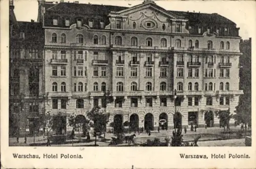 Ak Warszawa Warschau Polen, Hotel Polonia
