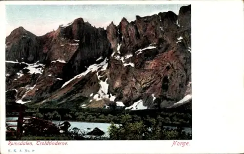 Ak Romsdalen Norwegen, Bergheim, Romsdalen, Troldtinderne, Norwegen