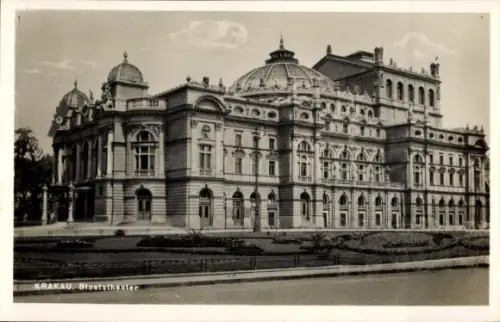 Ak Kraków Krakau Polen, Staatstheater