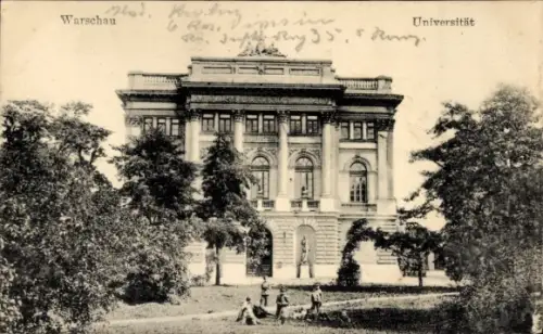 Ak Warszawa Warschau Polen, Universität