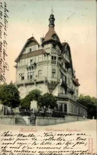 Ak Karlovy Vary Karlsbad Stadt, Etablissement Jägerhaus