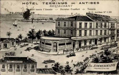CPA Antibes Alpes-Maritimee, Hotel Terminus