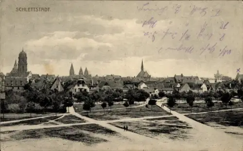 Ak Sélestat Schlettstadt Elsass Bas Rhin, Panorama