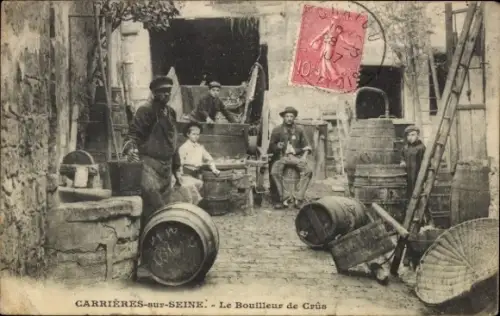 CPA Carrières sur Seine Yvelines, Le Bouilleur de Crus