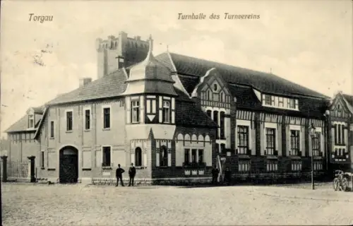 Ak Torgau an der Elbe, Turnhalle des Turnvereins