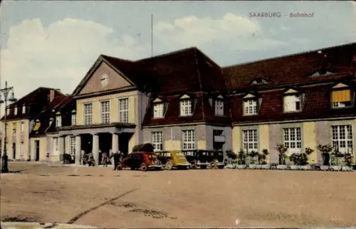 Ak Sarrebourg Saarburg Lothringen Moselle, Bahnhof