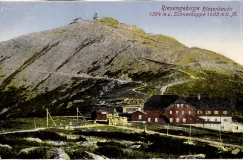 Ak Malá Úpa Kleinaupa Riesengebirge Region Königgrätz, Schneekoppe, Riesengebirge, Riesenbaude 13