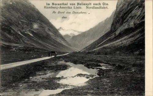 Ak Hellesylt Norwegen, Idyll im Norantal