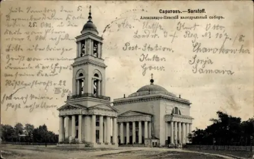 Ak Saratow Saratoff Russland, Alexander Niewski Kathedrale