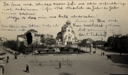 Foto Ak Sofia Bulgarien, Alexander Nevsky Kathedrale