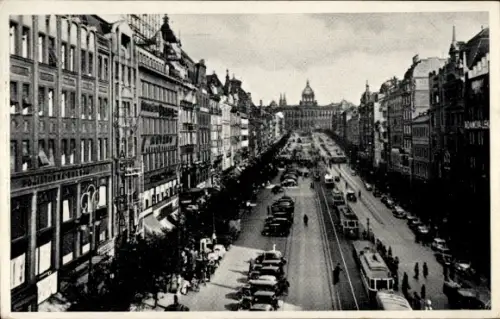 Ak Praha Prag Tschechien, Václavské náměstí, Wenzelsplatz