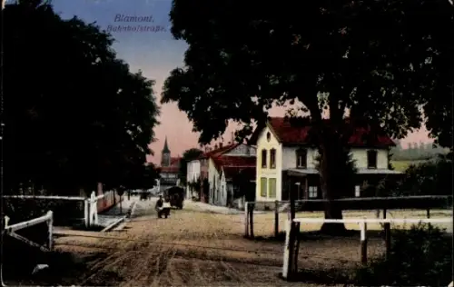 Ak Blamont Meurthe et Moselle, Bahnhofstraße