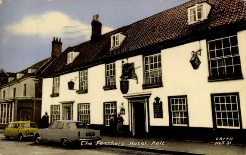 Ak Holt Norfolk England, The Feathers Hotel, Holt, FRITH, HLT 31