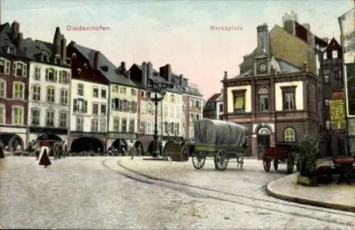 Ak Thionville Diedenhofen Lothringen Moselle,  Marktplatz