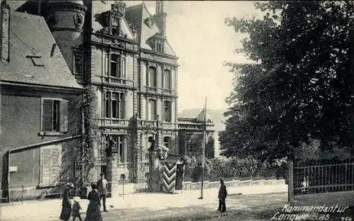 Ak Longwy Bas Meurthe et Moselle, Kommandantur