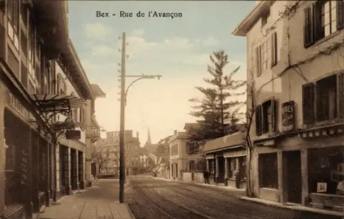 Ak Bex Kanton Waadt,  Rue de l'Avançon