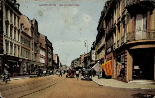 Ak Mulhouse Mülhausen Elsass Haut Rhin, Kolmarerstrasse