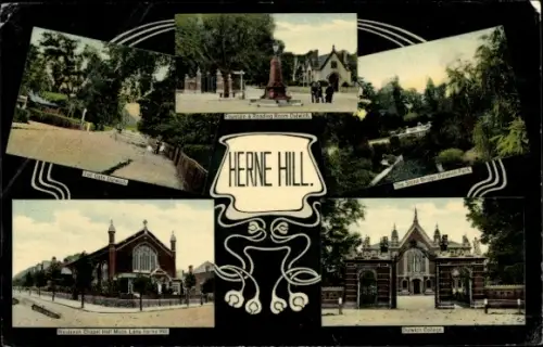 Ak Herne Hill Southwark London England, Herne Hill, Dulwich College