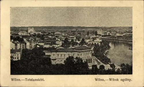 Ak Vilnius Wilna Wilno Litauen, Totalansicht