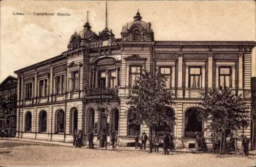 Ak Liepaja Libau Lettland,  Conditorei Bonitz