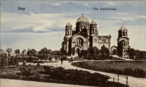 Ak Riga Lettland,  Die Kathedrale