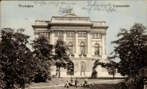 Ak Warszawa Warschau Polen, Universität