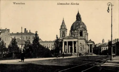 Ak Warszawa Warschau Polen, Kosciol sw. Aleksandra, Kirche des heiligen Alexander