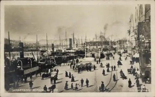 Ak Bergenhus Bergen Norwegen, TYSKEBRYGGEN BERGEN, H. Kenholdt