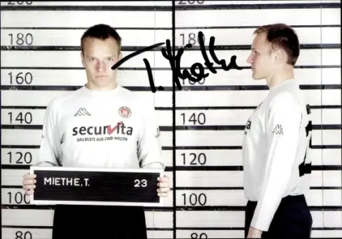 Autogrammkarte Fußballer Torsten Miethe, FC St. Pauli, Autogramm