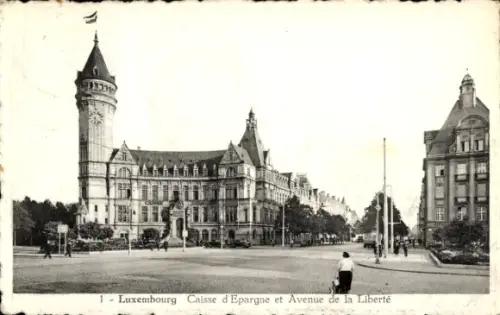 Ak Luxemburg, Caisse d'Epargne et Avenue de la Liberté